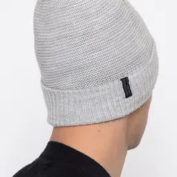 513 Men Self Design Acrylic Beanie image 3