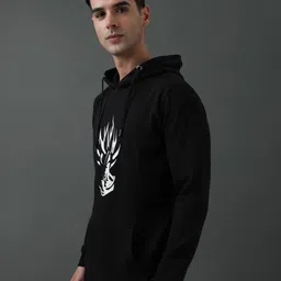 ADRO Goku Ultra Instinct Printed Hooded Long Sleeves Cotton Pullover Sweatshirt image 5