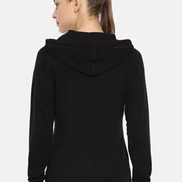 Macrowoman W-Series Front Open Hooded Cotton Sweatshirt image 3