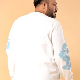 hardsoda by the indian garage co HARDSODA Plus Size Round Neck Long Sleeves Printed Sweatshirt image 2