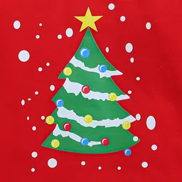 ZIP ZAP ZOOP Kids Christmas Tree Printed Cotton Pullover Sweatshirt image 3