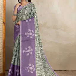 HERE&NOW Ethnic Motifs Art Silk Saree-picture-10
