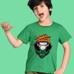 NUSYL Boys Graphic Printed Round Neck Cotton T-shirt-picture-50