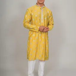 Bluesaanchi Handcrafted Cotton Kurta Pajama Set for Men image 5