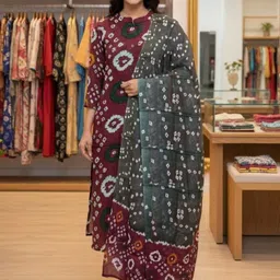 ASHMITAS COLLECTION Printed Pure Cotton Unstitched Dress Material-picture-13