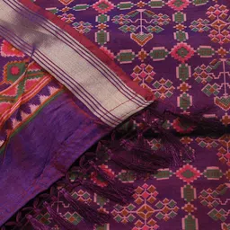 Meena Bazaar Ethnic Motifs Woven Design Art Silk Unstitched Dress Material image 4