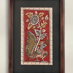 Fabindia Red Single Piece Wood Other Wall Paintings-picture-11