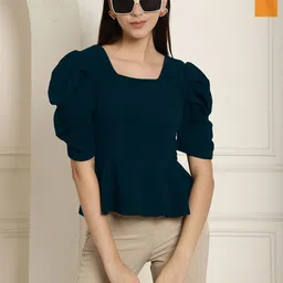 metronaut MetronautWomen Pack Of 2 Regular Peplum Top-picture-13