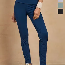 COLOR CAPITAL Women Pack of 4 Skinny Fit Antimicrobial Ankle Length Gym Tights-picture-14