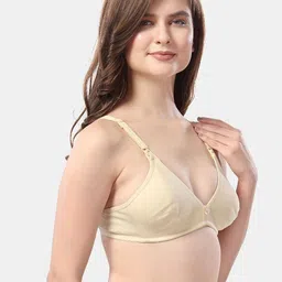 Fabme Pack Of 2 Half Coverage Cotton Maternity Bra image 2