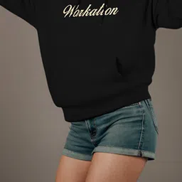 TOGS & TERRE Women Printed Hooded Sweatshirt image 5