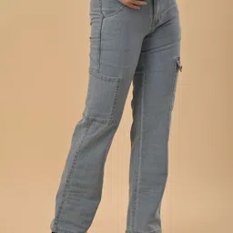 Albion By CnM Women Original Straight Fit Stretchable Jeans image 4