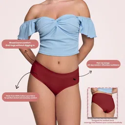 POOJA RAGENEE Pack of 2 Mid-Rise Hipster Briefs-picture-14