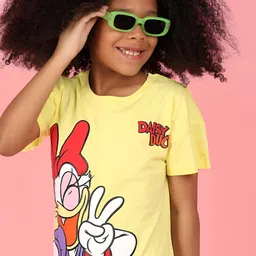 V-Mart Girls Graphic Printed Round Neck Cotton T-shirt-picture-41