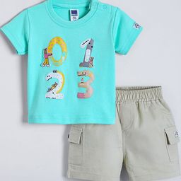 Hopscotch Boys Numeric T-Shirt & Cargo Shorts-picture-16