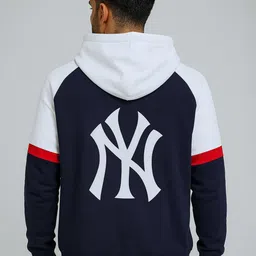 Try This Colourblocked Hooded Long Sleeves Pullover image 2