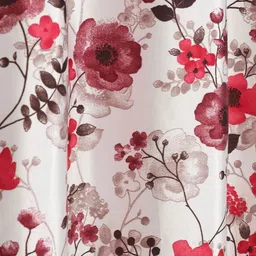 GEET CREATIONS Coffee Brown Set of 3 Room Darkening Window Curtain image 3