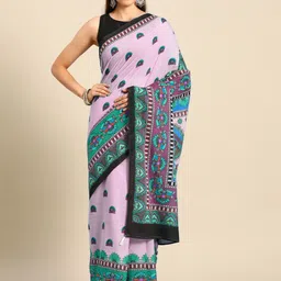 BUTA BUTI Ethnic Motifs Printed Pure Cotton Saree-picture-20