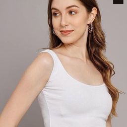 MIXFIT Pack of 2 Women Solid Knitted Crop Regular Top-picture-17