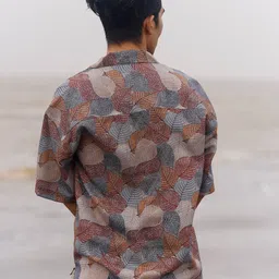 Big Bunny Men Custom Floral Opaque Casual Shirt image 4