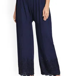 SRISARAS Women Embroidered Mid-Rise Trousers-image-59