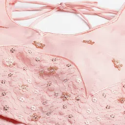 Fusionic Embellished Sequinned Semi-Stitched Lehenga & Blouse With Dupatta image 4