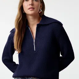 Trendyol Women Shirt Collar Long Sleeves Pullover-picture-28