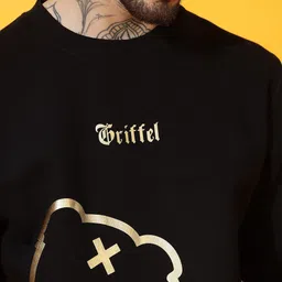 GRIFFEL Men Graphic Printed Round Neck Long Sleeves Pullover Sweatshirt image 2