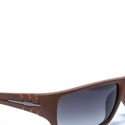 ENRICO Men Black Lens & Brown Rectangle Sunglasses with UV Protected Lens EN M 2012 C3 image 4