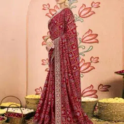 satrani Women Tissue Silk Saree image 4