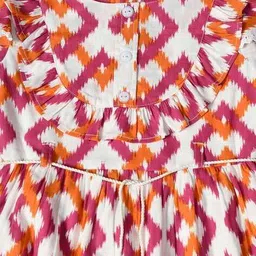 bella moda Women Embroidered Fit & Flare Dress image 4
