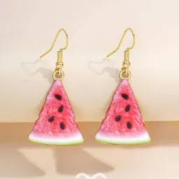 everstylish Women Watermelon Dangler Earrings image 4