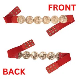 redhorns Gold-Plated Buckle Wide Belt image 4