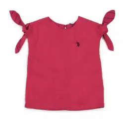u.s. polo assn. Girls Logo Embroidered Round-Neck Top image 4
