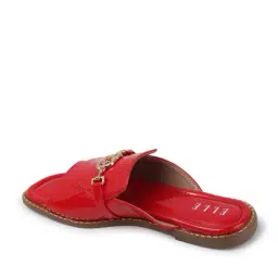 elle Women Slip-On Flat Sandals with Metal Accent image 4