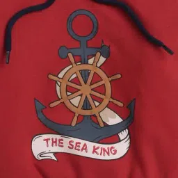 bumzee Boys Printed Regular Fit Hoodie image 4