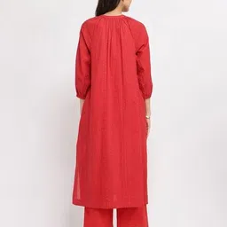 pink fort Women Stripes Suit Set image 4