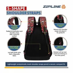 zipline Graphic Print Everyday Backpack image 4