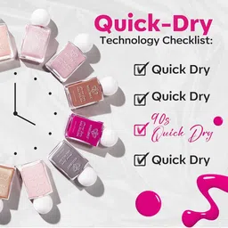 Modelones Ultra Fast Drying Nail Polish- 15 ml- Virtual Princess image 3