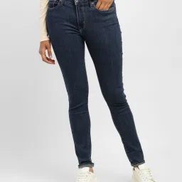 levi's Women's 711 Blue Skinny Fit Mid Rise Jeans-picture-43