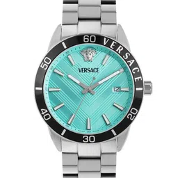 Versace Men Brass Dial & Stainless Steel Bracelet Style Straps Analogue Watch VEYCA0324-image-58