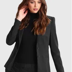 BAESD Notched Lapel Collar Single Breasted Blazer image 3