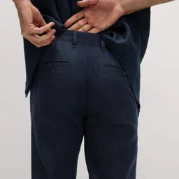 Marks & Spencer Men Regular Fit Mid-Rise Chinos Trouser image 3