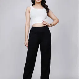 NU CLOTHS Women Relaxed High-Rise Pleated Trousers-picture-16