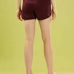 dollar missy Solid Women Reversible Brown Sports Shorts image 3