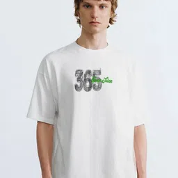 THE BEETEL HOUSE Typography Printed Drop-Shoulder Sleeves Cotton Oversized T-shirt-picture-11