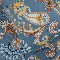 MallowWorld Grey & White Printed Double King Bed Cover Set image 4