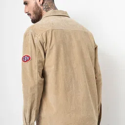 British Club Men Spread Collar Solid Cotton Casual Tailored Jacket image 4