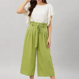 all about you Round Neck Three-Quarter Flutter Sleeves Top With Trouser image 3