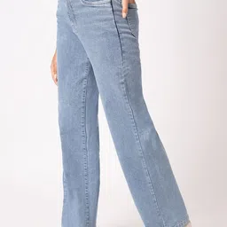 Kraus Jeans Women Wide Leg High-Rise Light Fade Jeans image 2
